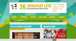 Desktop Screenshot of kunovske-leto.cz